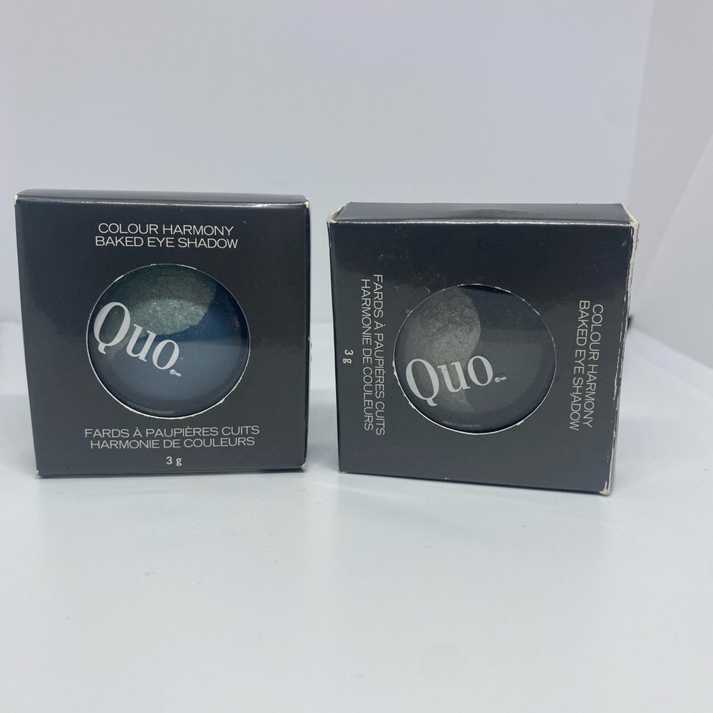 Quo eye shadows (Blue/Silver and Smoke/Silver)